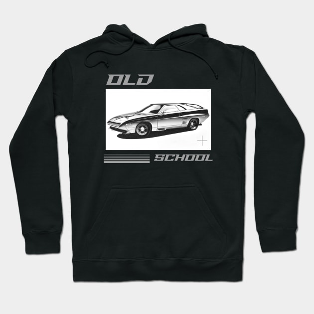 Old School Car Hoodie by HustleHardStore